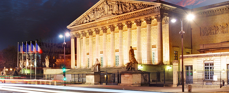 Assemblee Nationale (Palais Bourbon) - the French Parliament, Paris