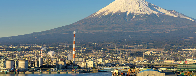 View of Mountain Fuji at Shizuoka prefecture, Japan.