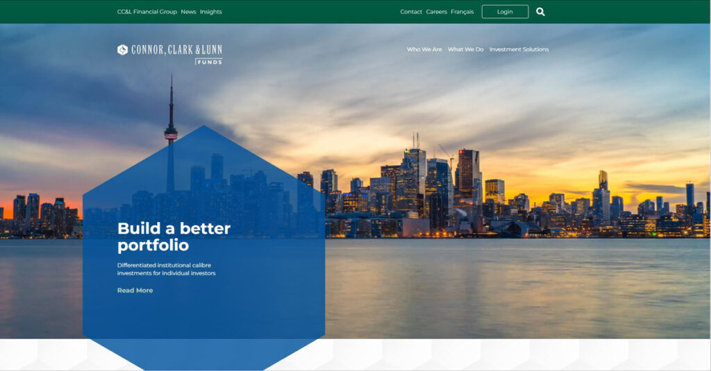 Image of CC&amp;L Funds home page 