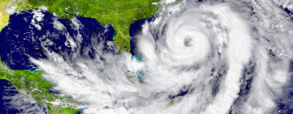 NASA image of a huge hurricane between Florida & Cuba.