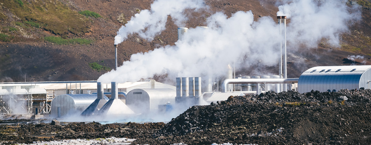 Geothermal power plant in Iceland. Blue Lagoon.