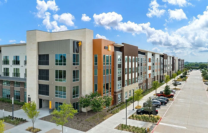 Image of student housing buildings at University of Texas