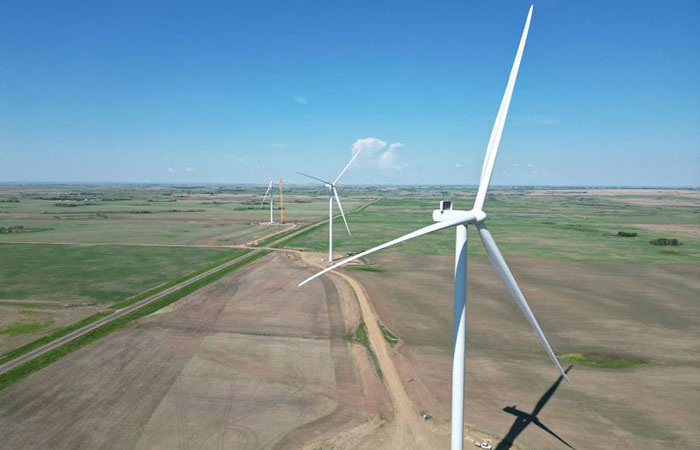 Image of wind turbines at Sharp Hills wind farm