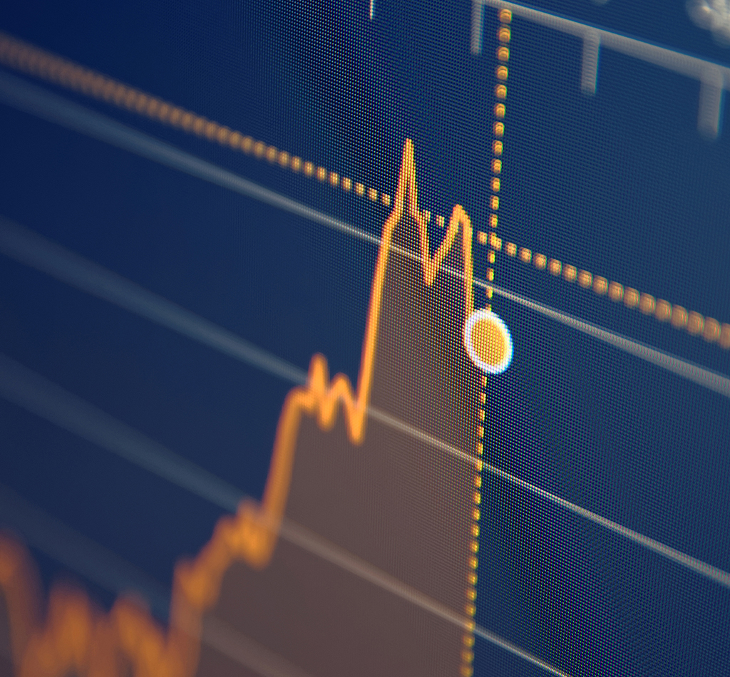 Stock market chart