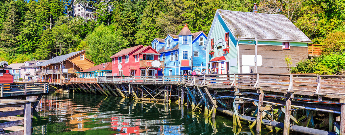 Creek Street in Ketchikan, Alaska.