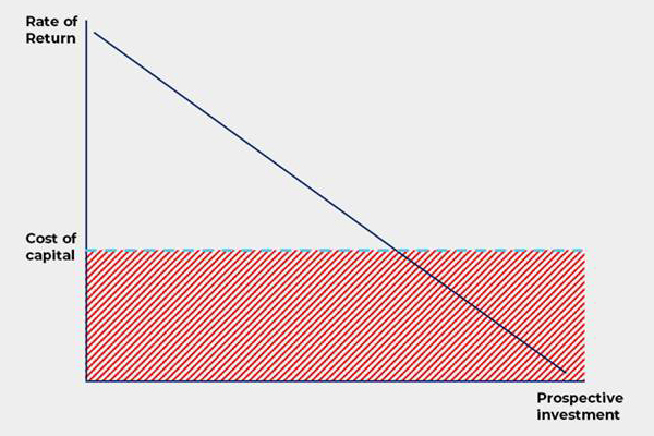 Menu of investment opportunities available within a single company.
