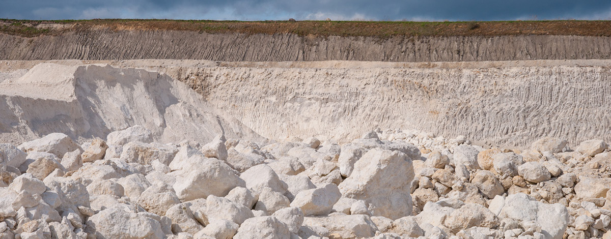 The limestone quarry in Faxe, Denmark’s largest man-made excavation.